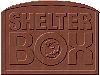 Shelter Box Custom Shaped Chocolate Bar for Fund Raising