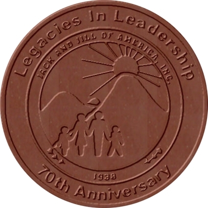 Jack and Jill of America, Inc. 70th Anniversary Round Custom Chocolate Bar